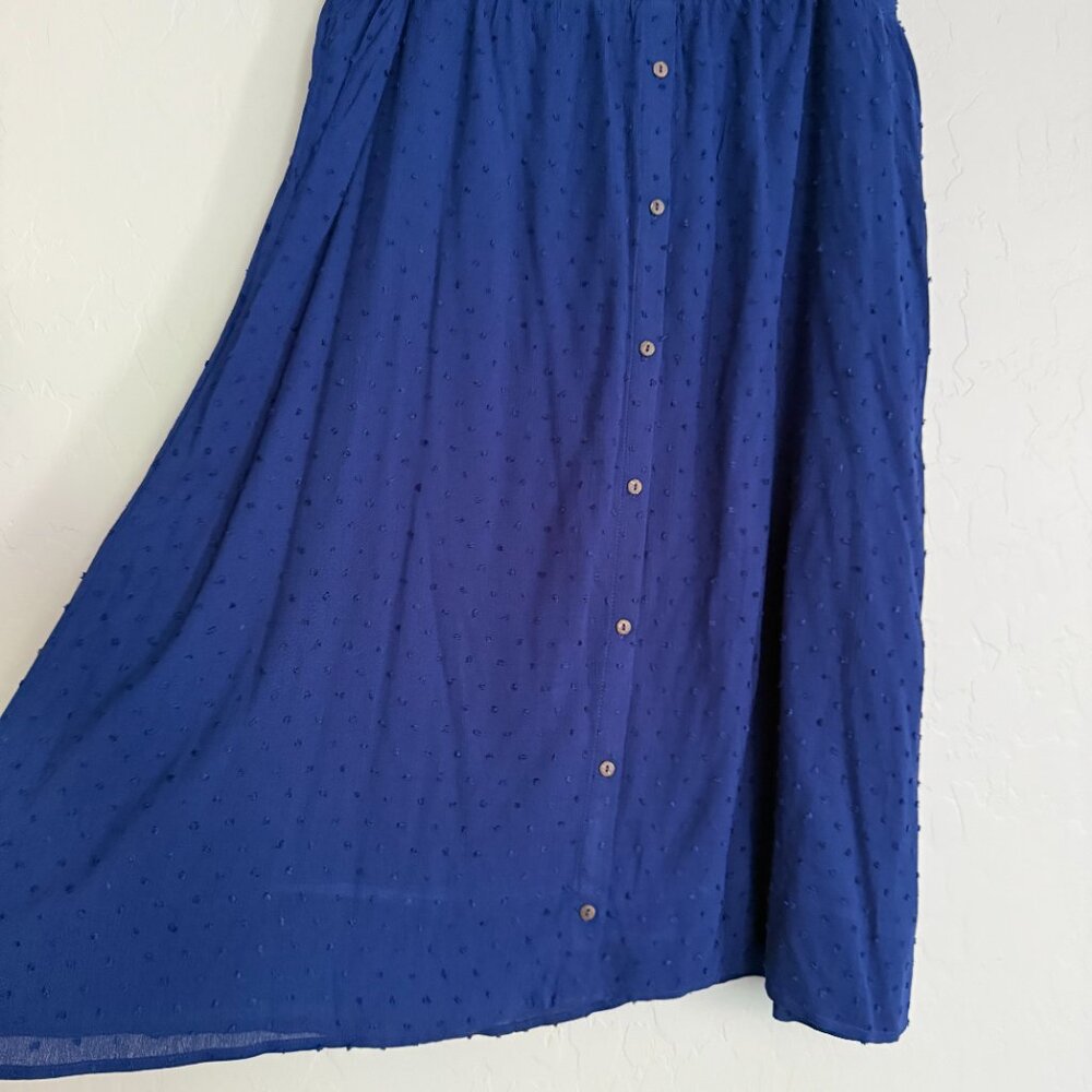 NWT Gibson Midi Skirt Oceanport Blue Women's 1X Plus Size - Picture 3 of 4